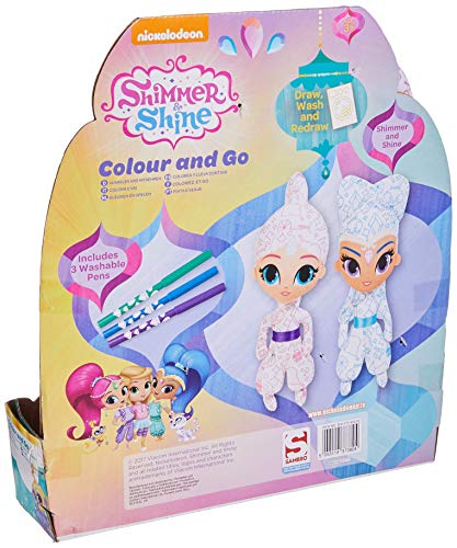 Cife Peluche Shimmer and Shine 2 Piezas para Pintar, Multicolor, Juego de 5 (4531SHI)