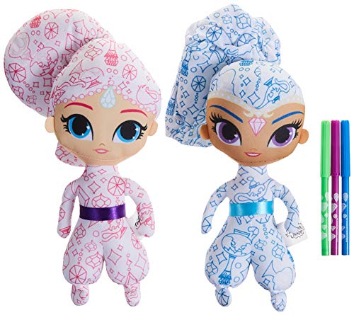 Cife Peluche Shimmer and Shine 2 Piezas para Pintar, Multicolor, Juego de 5 (4531SHI)