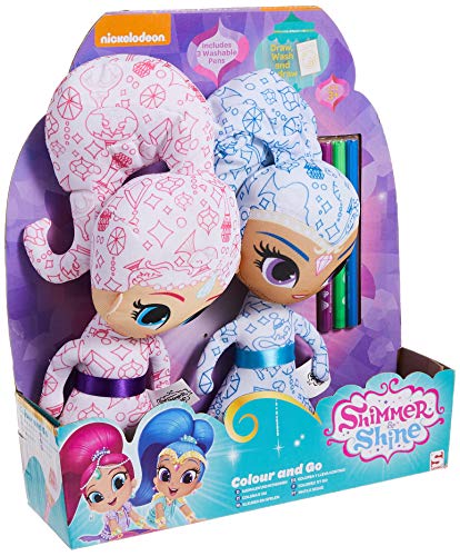 Cife Peluche Shimmer and Shine 2 Piezas para Pintar, Multicolor, Juego de 5 (4531SHI)