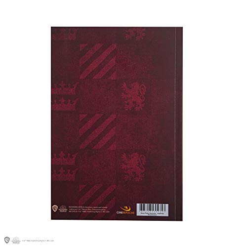 Cinereplicas Harry Potter - Cuaderno Gryffindor 120p - Licencia Oficial