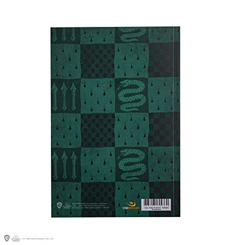 Cinereplicas Harry Potter - Cuaderno Slytherin 120p - Licencia Oficial