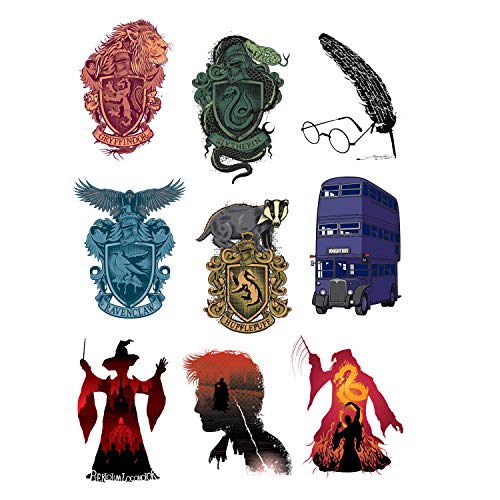 Cinereplicas RD-RS493261 Harry Potter Gadget Decals Symbols Album Stickers, sintético, Color, único