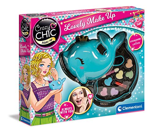 Clementoni-18630 - Lovely Make Up - Delfín - set de maquillaje infantil a partir de 6 años