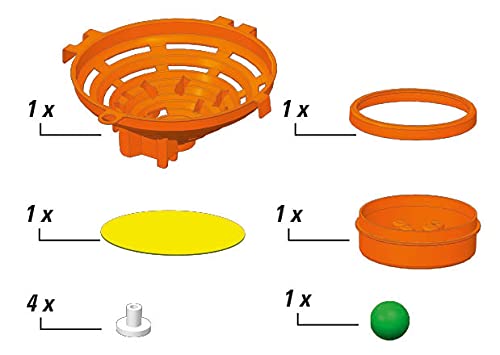 Clementoni-19116 - Action&Reaction Trampolin - pistas para construir, accesorio a partir de 8 años