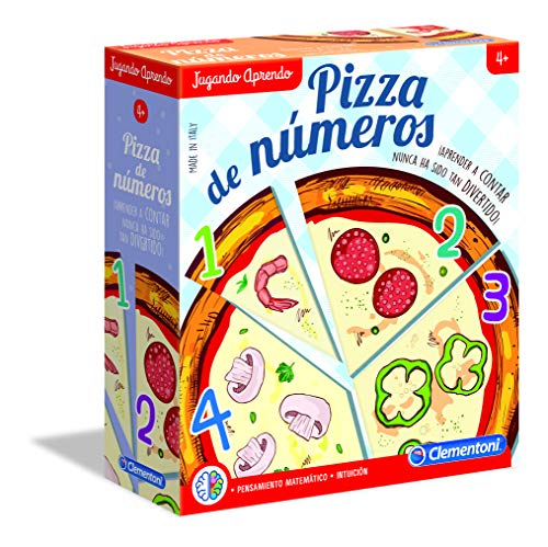 Clementoni-55316 - Pizza de Números - juego educativo a partir de 4 años