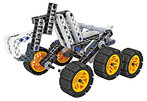 Clementoni - Ciencia Build-NASA Rover Marziano, Juego de construcción, Laboratorio mecánico, Juego científico para niños 8 años, Manual en Italiano, Multicolor, 19250