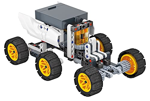 Clementoni - Ciencia Build-NASA Rover Marziano, Juego de construcción, Laboratorio mecánico, Juego científico para niños 8 años, Manual en Italiano, Multicolor, 19250