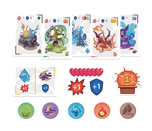 Clementoni - Monsters Arena-mazo, Cartas Infantiles, Mesa, Juego de Sociedad para Toda la Familia, 2-5 Jugadores, 8 años +, Fabricado en Italia, Multicolor, 16302