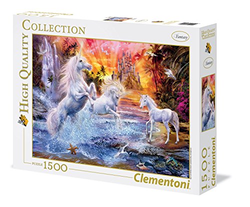 Clementoni-Wild Unicorns Puzzle 1500 Piezas Unicornios Salvajes, Color, pezzi (31805.6)