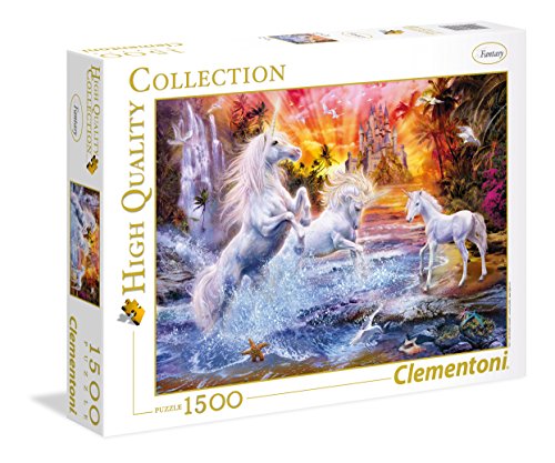 Clementoni-Wild Unicorns Puzzle 1500 Piezas Unicornios Salvajes, Color, pezzi (31805.6)