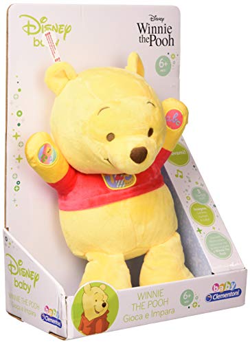 Clementoni - Winnie The Pooh Juega y aprende Peluche parlante, Multicolor, 17305