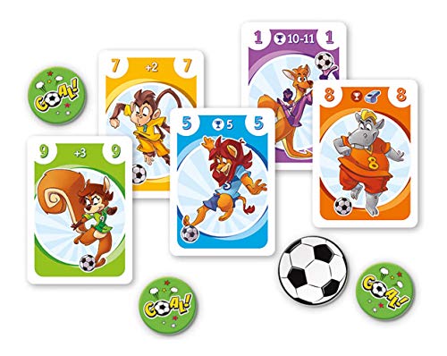 Clementoni- Zoo Goal Juego de Memoria, Individual, Multicolor (16570)