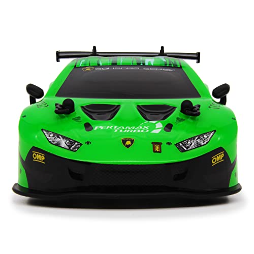 CMJ RC Cars Lamborghini Lamborghini Huracan GT3 Green - Luces de trabajo con licencia oficial para coche, escala 1:24, 2,4 GHz