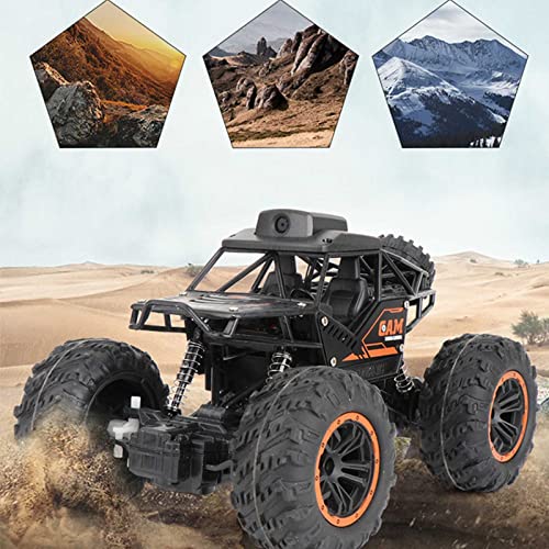 Coche de radiocontrol con cámara, Coche de Control Remoto Todoterreno de 2,4 GHz con cámara WiFi, Offroad 4WD RC Coche, Juguete Regalo para Niños Principiantes de 6 a 12 Años