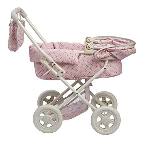 Cochecito de Muñecas Juegete Carrito de Bebé Rosa de Olivias World OL-00003