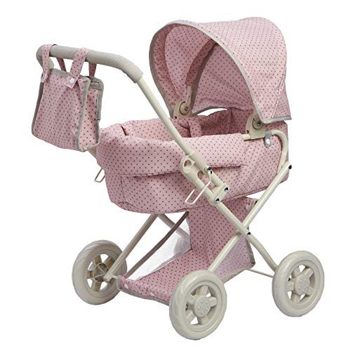 Cochecito de Muñecas Juegete Carrito de Bebé Rosa de Olivias World OL-00003