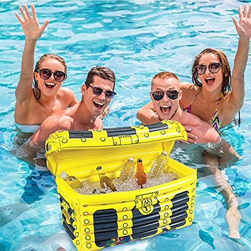 Colchoneta hinchable para piscina, soporte para bebidas, 2 en 1, soporte para bebidas y aperitivos, colchonetas flotantes para piscina, fiestas y diversión acuática (C)