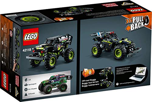 Collectix Lego 42118 - Juego de construcción de Monster Monster Jam Grave Digger de Lego Technic y helicóptero 30465 (bolsa de plástico)