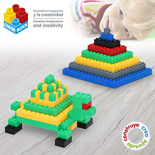 ColorBaby - Construcciones para niños 1.000 piezas nano color block (49012)