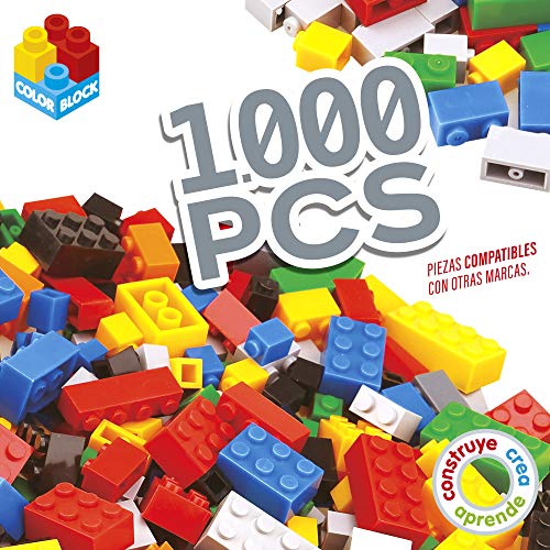 ColorBaby - Construcciones para niños 1.000 piezas nano color block (49012)