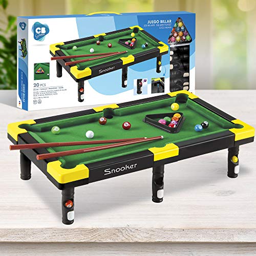 ColorBaby - Juegos de mesa billar infantil con accesorios CB Games 47,5X26,4X13,2 cm (43764)