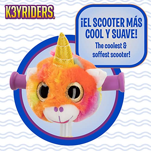 ColorBaby K3YRIDERS 46773 - K3yriders-Scooter 3 Ruedas Peluche Unicornio