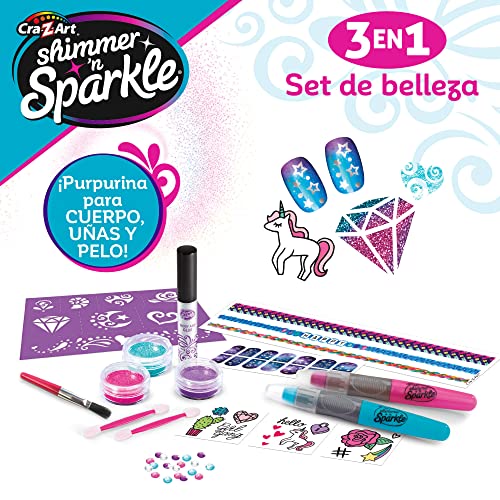 ColorBaby Shimmer 'n Sparkle - Shimmer n Sparkle-3 en 1 Set de Belleza (46738)