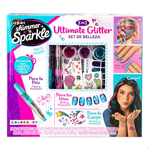 ColorBaby Shimmer 'n Sparkle - Shimmer n Sparkle-3 en 1 Set de Belleza (46738)