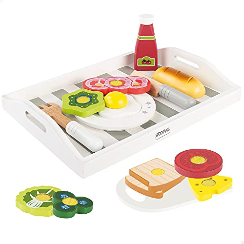 ColorBaby WOOMAX 49330 - Woomax-Bandeja de Desayuno de Madera +24m