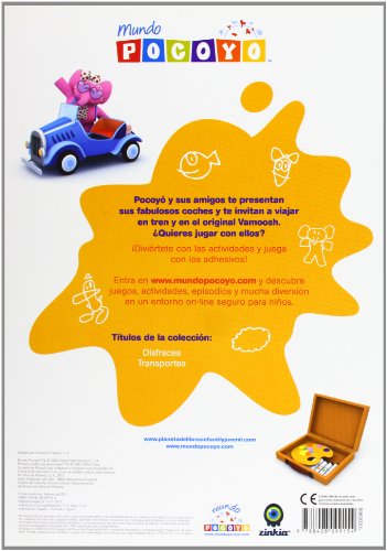 Colorea y juega con Pocoyó. Transportes: Libro de actividades con adhesivos (Pocoyo)