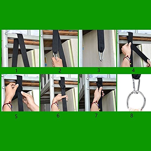 Columpios Swing Hamgock Colgando Cuerda Cuerda Silla Sillilla Sillón Asiento Oxford Paño Hamaca Colgar Silla Barra de esparcidor para Interiores y Exteriores Gimnasios y Columpios ( Color : A )