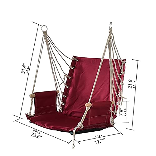 Columpios Swing Hamgock Colgando Cuerda Cuerda Silla Sillilla Sillón Asiento Oxford Paño Hamaca Colgar Silla Barra de esparcidor para Interiores y Exteriores Gimnasios y Columpios ( Color : B )