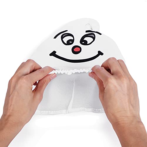 com-four® Disfraz de Fantasma para niños - Disfraz de Halloween Fantasma con Capucha - Disfraz de Fantasma para niños y niñas, 110 cm (110cm)