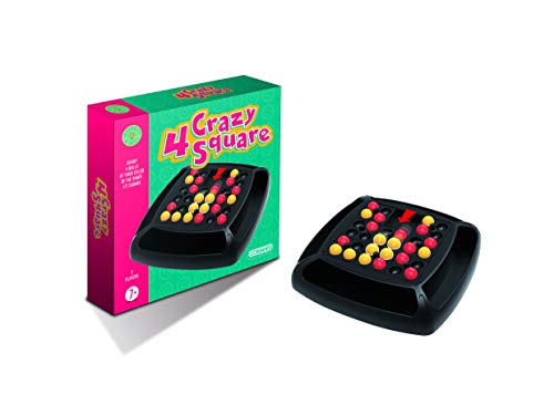 Comansi- Crazy 4 Square Juego Raya. Nueva Versión Cuatro en el Cuadrado, Multicolor (C19060)