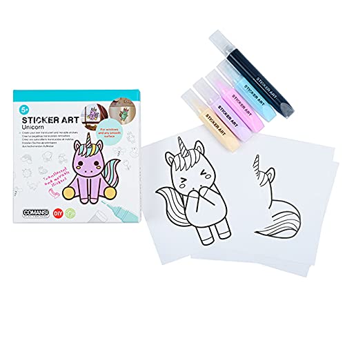 Comansi Sticker Art Basic Unicornio: CREA Tus propias Pegatinas 3D (1)