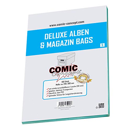 Comic Concept Deluxe Alben & Magazin Bags S (218 x 300 mm)