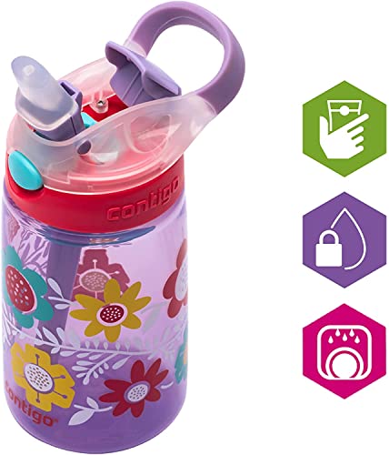 Contigo Gizmo Flip Botella, Unisex-Baby, Wink with Dancers Pink, 420 ml