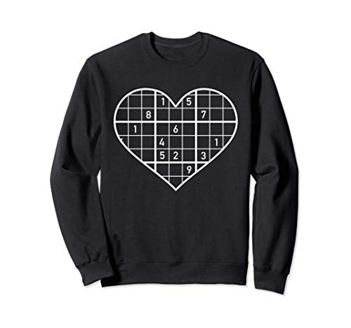 Corazón de Sudoku Sudadera