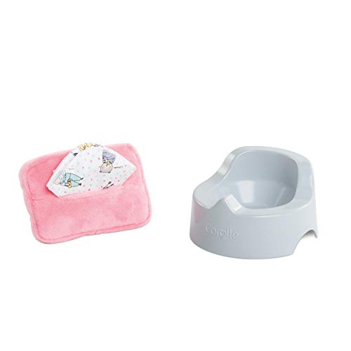 Corolle-BB30 Pot ET LINGETTE Set Orinal muñeco, Multicolor, 0 (9000110200)