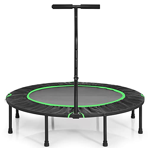 COSTWAY Mini Trampolín de φ120 cm Cama Elástica Fitness Trampolín Plegable para Exterior Interior (Verde)