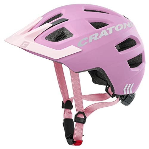 Cratoni Maxster Pro - Casco de bicicleta para niños y jóvenes (talla XS-S (46-51 cm), color rosa mate