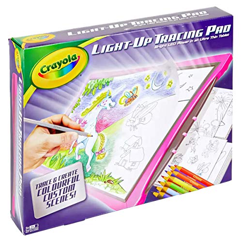 Crayola Light Up Tracing Pad Pink. Portable, Drawing, Projector, Drafting, Tablet, Frame, Screen