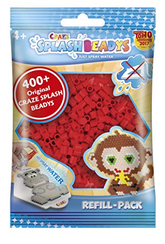 CRAZE SPLASH BEADYS Juego de recambio Cuentas de agua Paquete de recarga rojo 11638