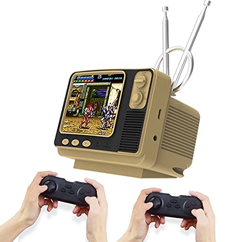 Creely Consola de videojuegos retro de TV con función de reloj y controlador doble de 2.4G integrado 108 juegos para PS1/N64