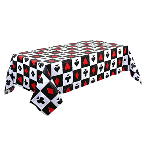 Cubierta de mesa de mesa de cama de plástico de la mesa de plástico para la tarjeta de fiesta para jugar