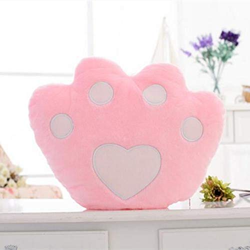 Cuddle Pillow Plushies Kawaii Cute Plush Sloth Toy Led Luminoso Estrella De Cinco Puntas Almohada Bear Paw Love Smile Moon Bear Peluche Juguete para Niños Regalo De Cumpleaños Bear Palm,Pink