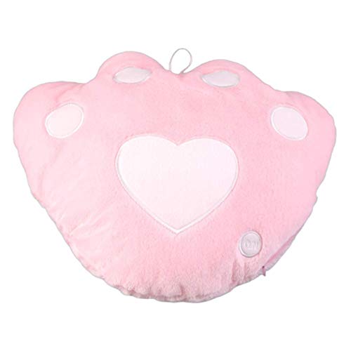 Cuddle Pillow Plushies Kawaii Cute Plush Sloth Toy Led Luminoso Estrella De Cinco Puntas Almohada Bear Paw Love Smile Moon Bear Peluche Juguete para Niños Regalo De Cumpleaños Bear Palm,Pink