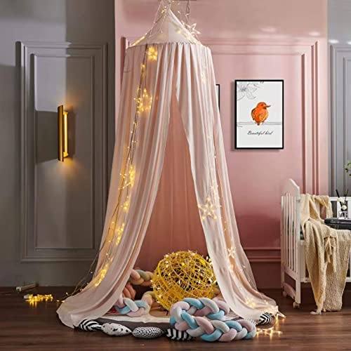 Cúpula de red con dosel de cama de red de encaje doble , carpa de juego, decoración de la casa colgante para niños, juegos de lectura para interiores y exteriores, carpa de juegos para la casa