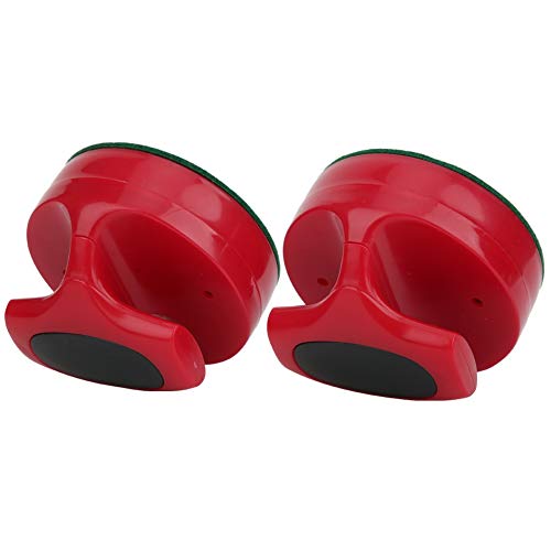 Cuque Venta Loca Juego de Empujadores de Hockey de Mesa, Discos de Hockey de Mesa Rojos, Diversión Interior/Exterior para Todo Tipo de Mesas de Hockey, Diseño Ergonómico, Niños Adultos