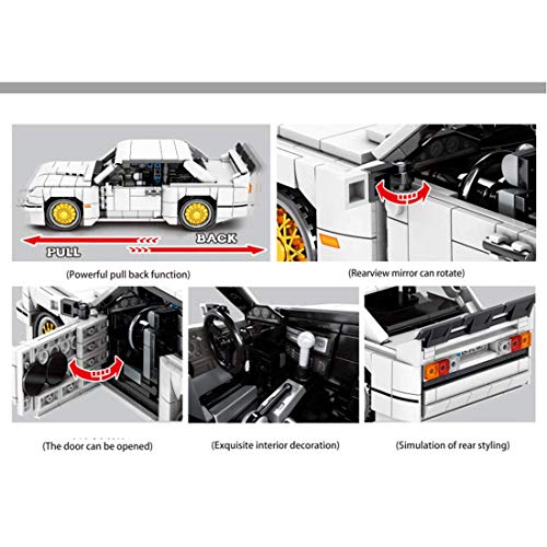 Cxcdxd Technology Bloques de construcción de Modelos de Autos Deportivos, versión estática Coleccionable Exclusivo, 678 Piezas Kit de construcción de Autos de Carreras Bloques de Abrazaderas Comp